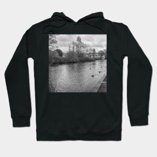 View over the River Wye in the Derbsyshire town of Bakewell Hoodie